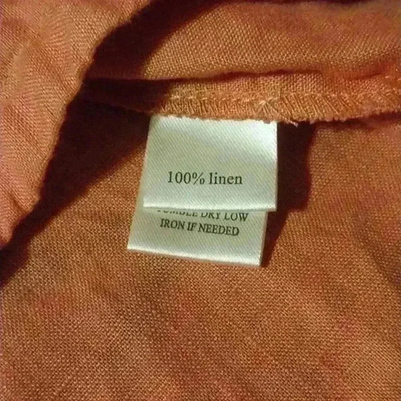 Dylan Women 100% Linen Sleeveless Top Size L - Picture 4 of 5